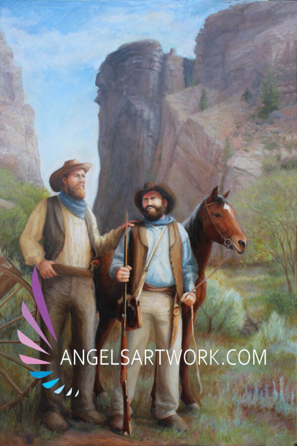 Levi Savage & Ephraim Hanks in the mountains